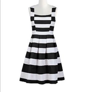 Curvy black and white striped dress Custom size 34